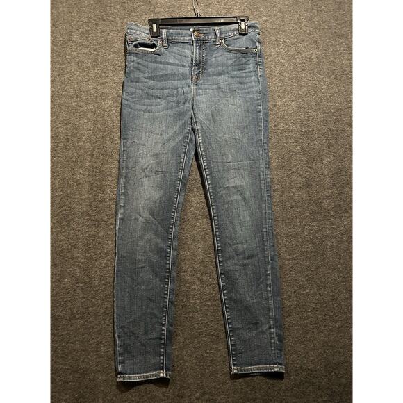 J Crew Womens Boot Cut Jeans Size 29‎ Medium Blue Mid Rise Boot Cut Denim - Picture 1 of 9